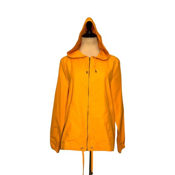 EILEEN FISHER Mango Drawstring Hooded Zip Jacket size PM - Picture 1 of 15